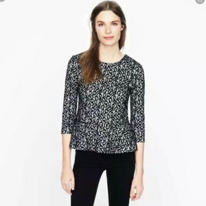 JCREW Lace Peplum Top